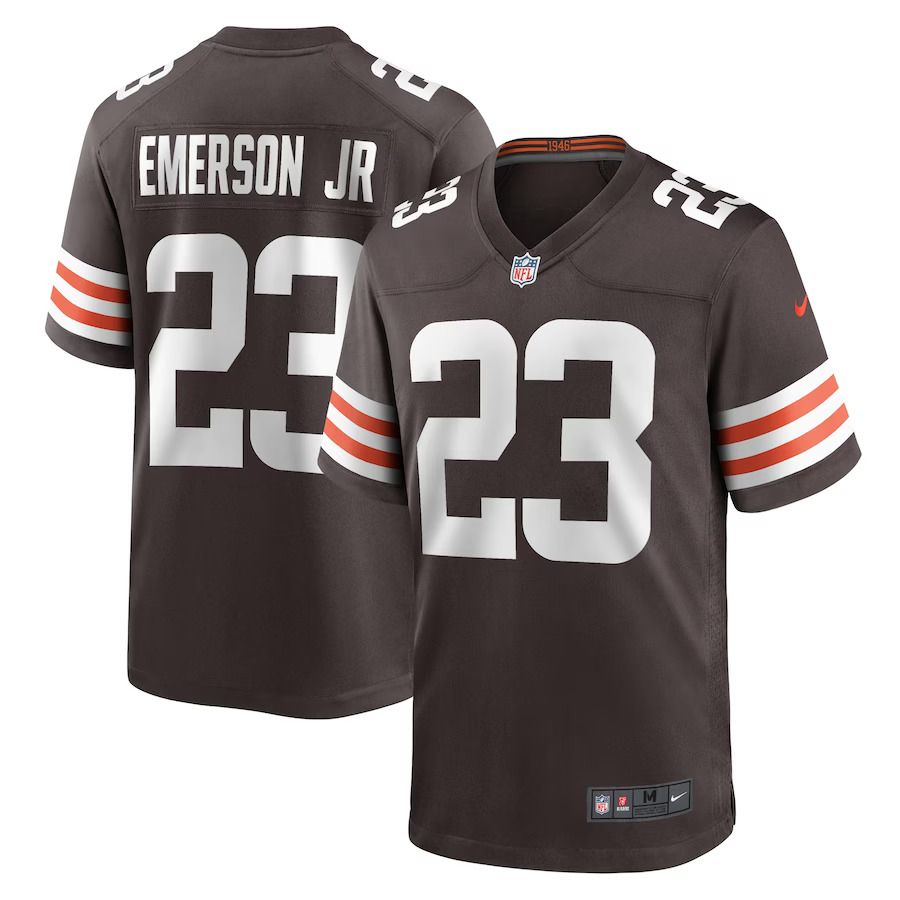 Men Cleveland Browns #23 Martin Emerson Jr. Nike Brown Game Player NFL Jersey